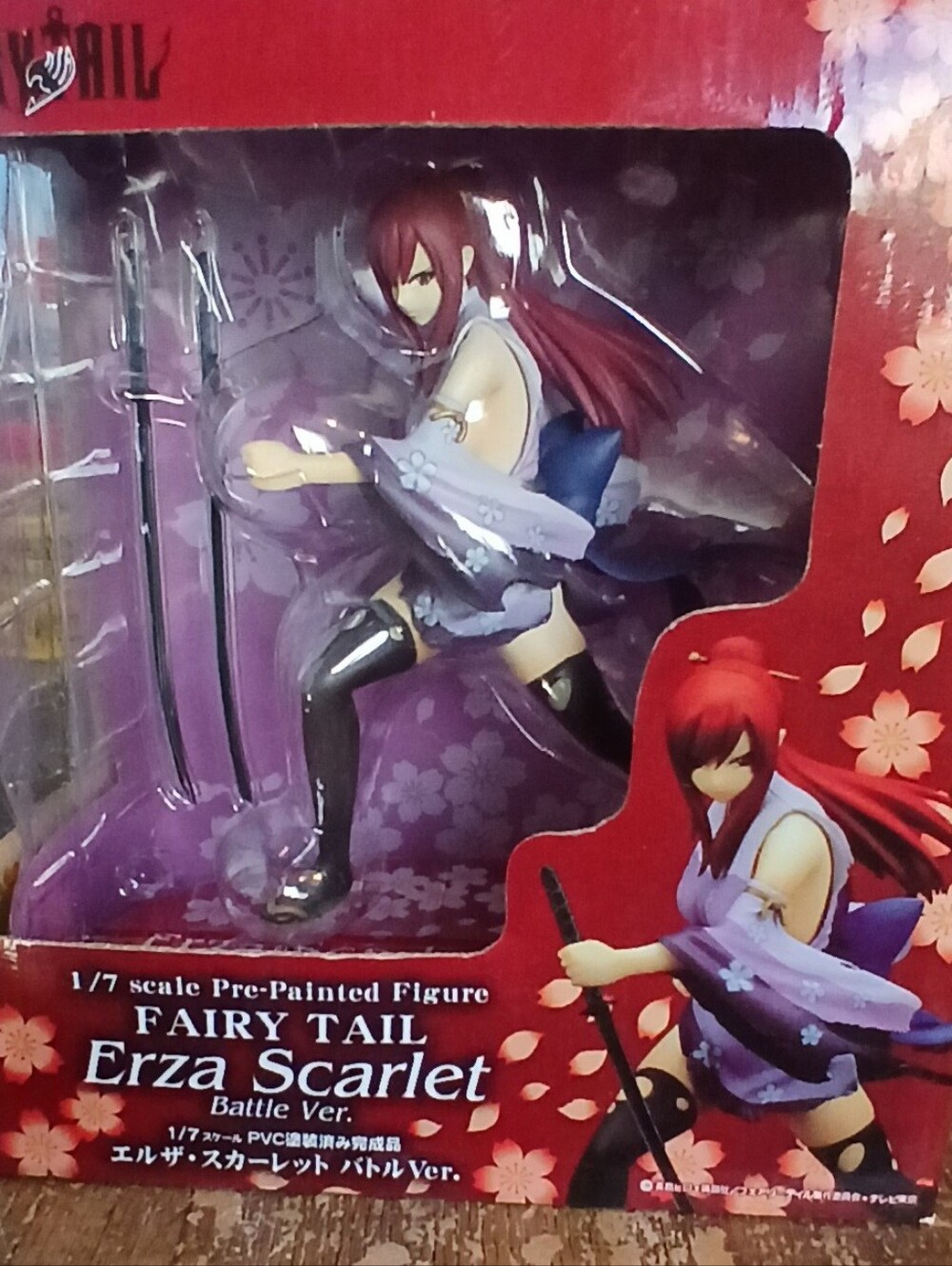 Anime FAIRY TAIL Erza Scarlet kimono wafuku model figure